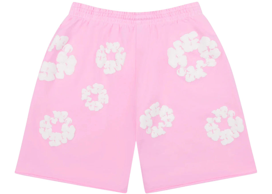 Denim Tears The Cotton Wreath Sweatshorts Powder Pink