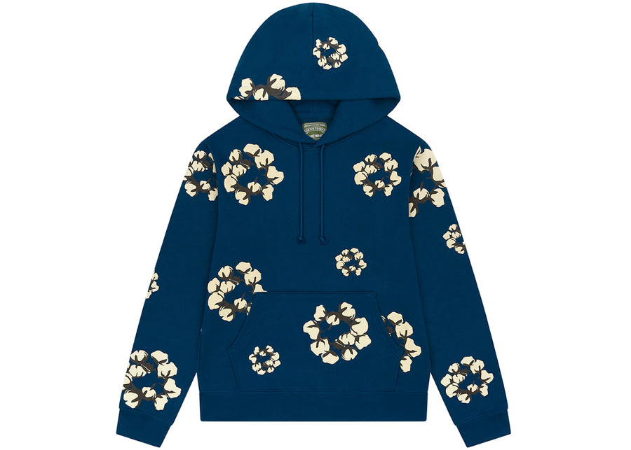 Sweat à capuche Denim Tears x CPFM Cactus Tears Wreath bleu marine