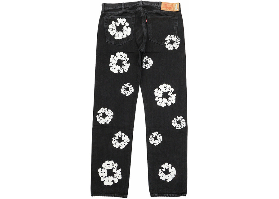 Jean Denim Tears x Levi's Cotton Wreath Noir