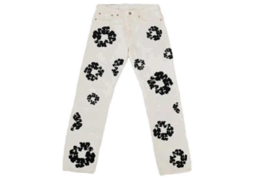 Jean blanc Denim Tears x Levi's Cotton Wreath