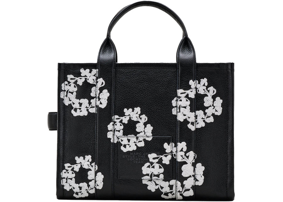 Denim Tears x Marc Jacobs Leather Tote Bag Medium Black