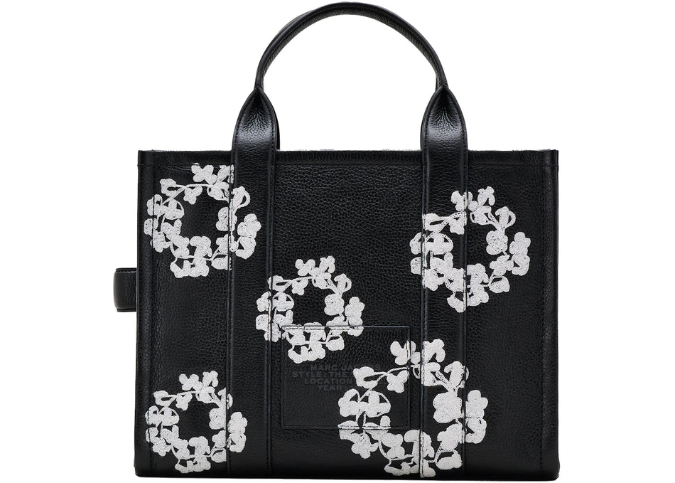 Denim Tears x Marc Jacobs Leather Tote Bag Medium Black