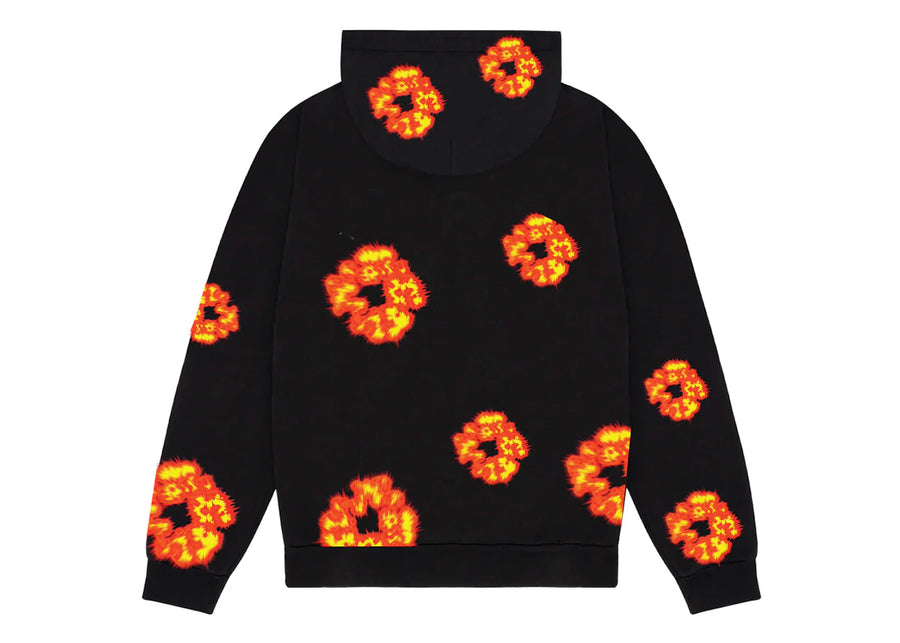 Sweat à capuche noir Denim Tears x Offset Wreath