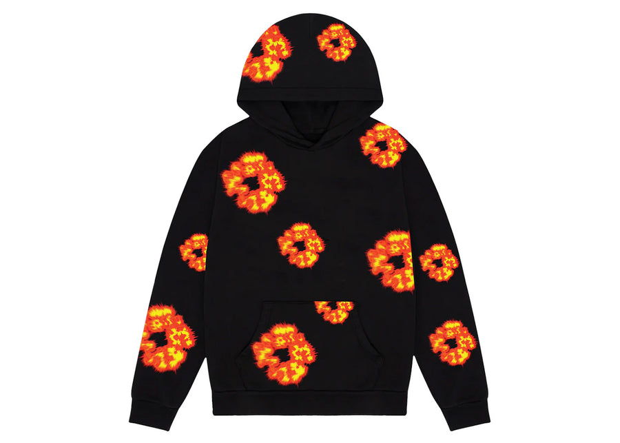 Sweat à capuche noir Denim Tears x Offset Wreath
