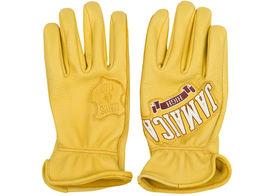 Denim Tears x Stussy Dad Gloves Jaune