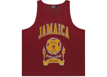 Denim Tears x Stussy Jamaica High Gym Tank Red