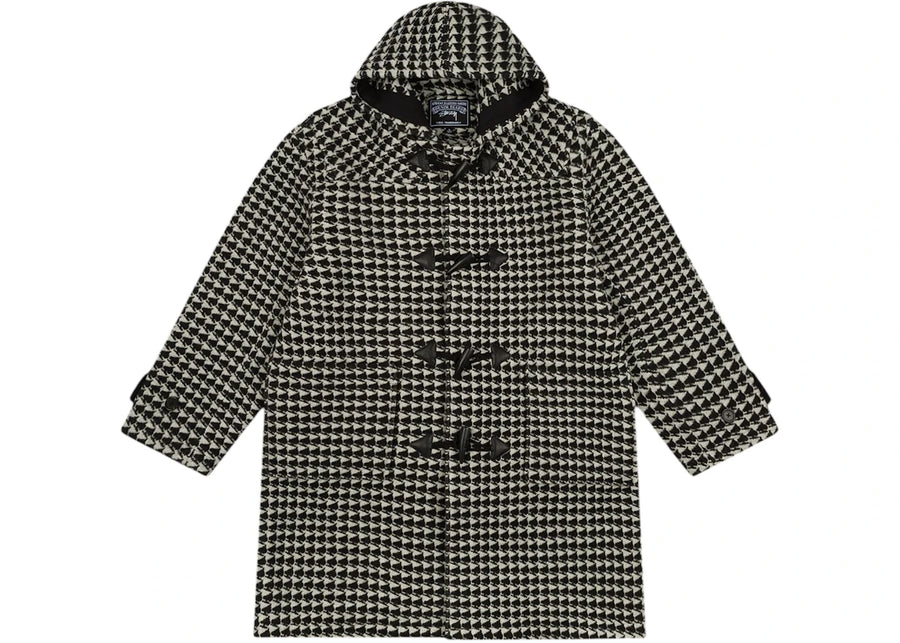 Duffle-coat jacquard Denim Tears x Stussy Spade multicolore