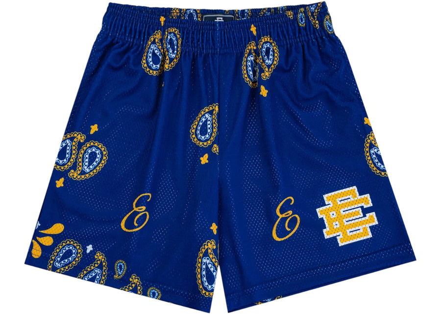 Eric Emanuel EE Basic Short Blue Paisley/Yellow