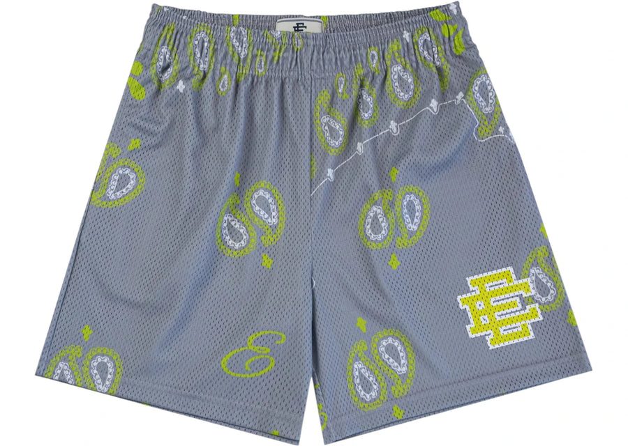 Eric Emanuel EE Basic Short Grey Paisley/Neon Green