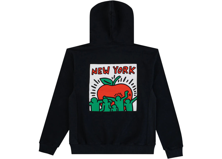 Sweat à capuche Eric Emanuel EE Keith Haring Noir/Noir