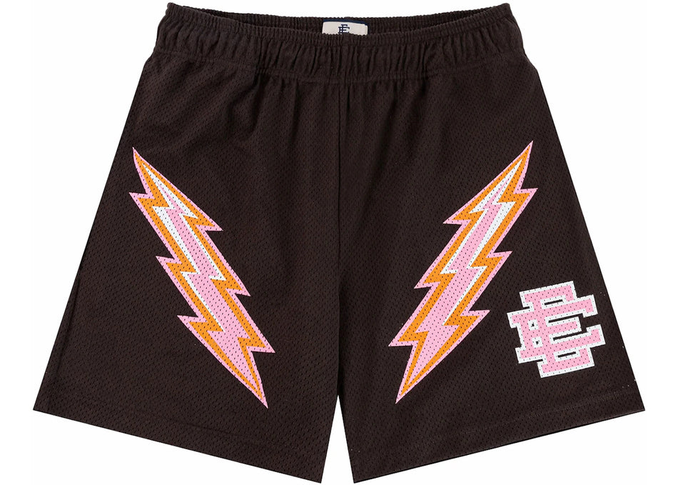 Eric Emanuel EE Short Dark Brown/Pink Bolt