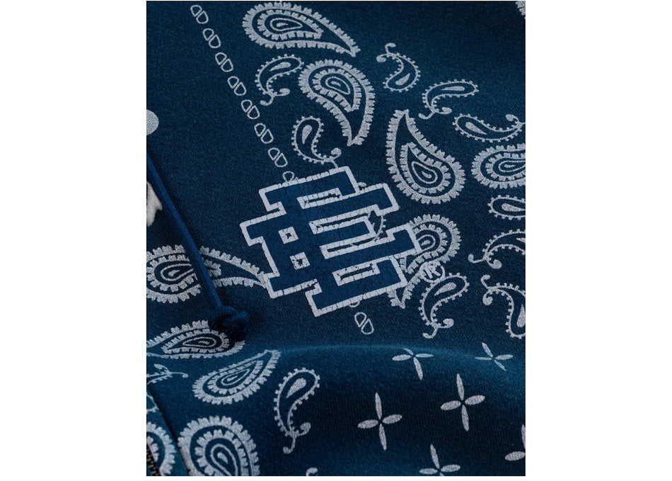 Eric Emanuel EE Zip-Up (SS25) Navy Paisley