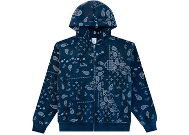 Eric Emanuel EE Zip-Up (SS25) Navy Paisley