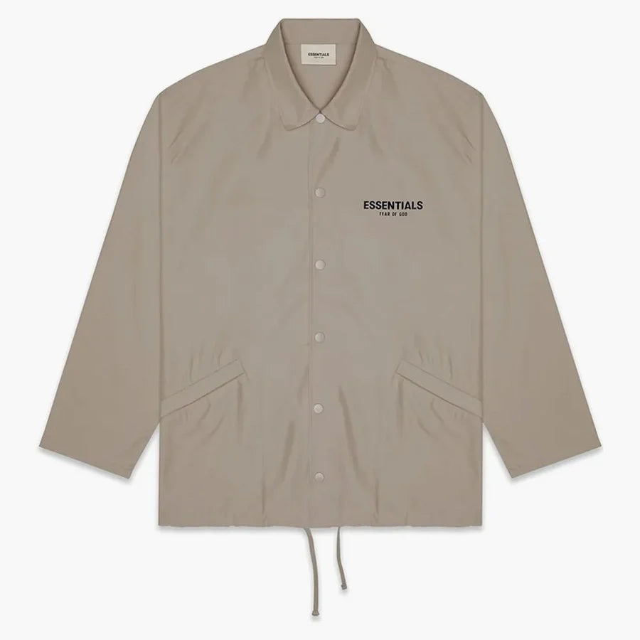 Fear Of God Essentials Coach Jacket Taupe