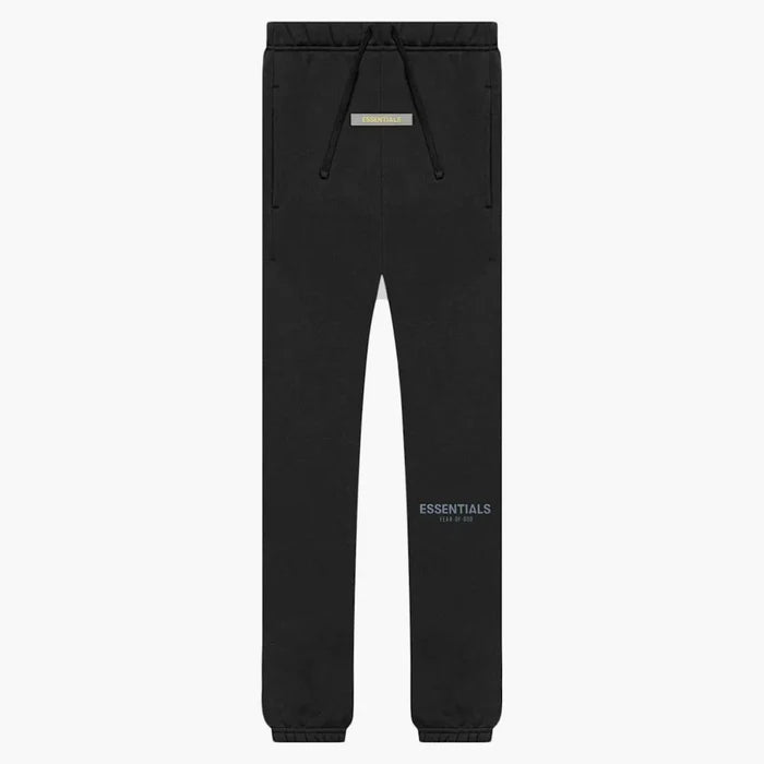 Pantalon de survêtement Fear Of God Essentials pour enfants, noir/extensible, couleur limousine
