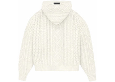 Fear of God Essentials Cable Knit Hoodie Cloud Dancer
