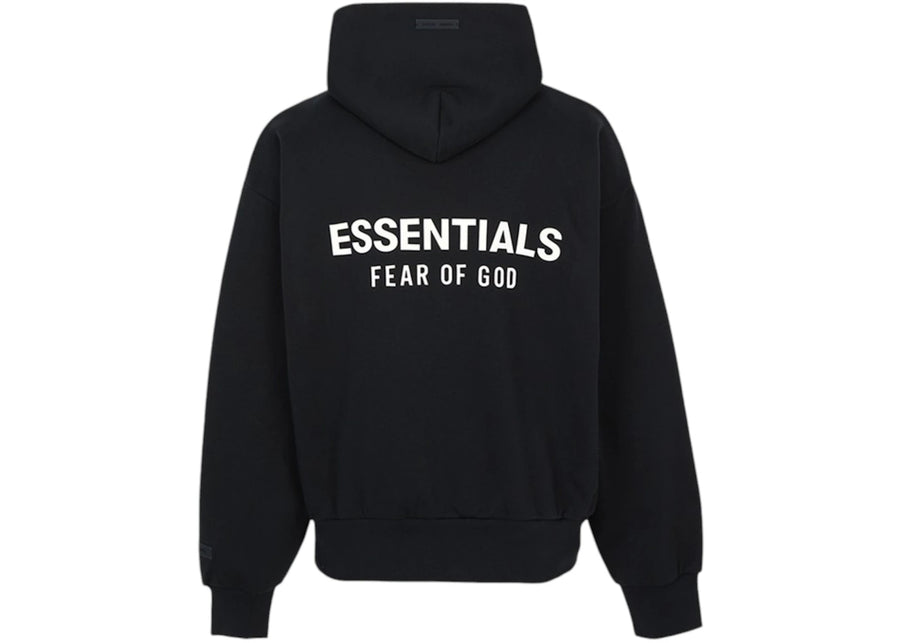 Sweat à capuche polaire noir Fear of God Essentials coupe classique
