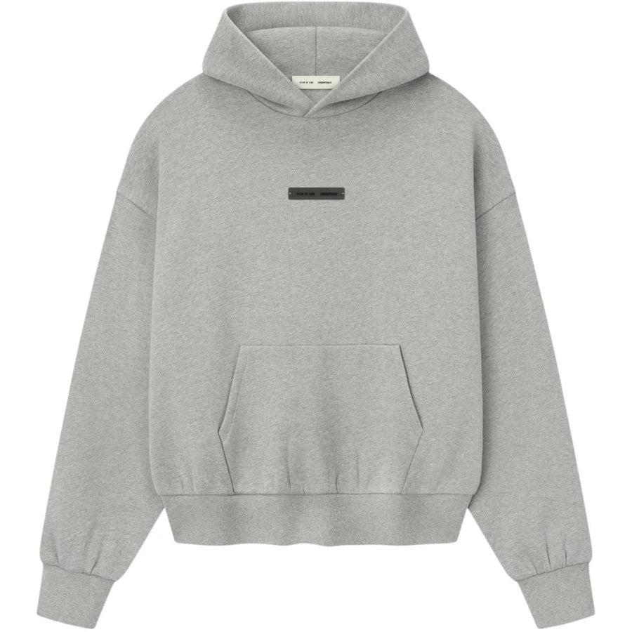 Sweat à capuche polaire classique Fear of God Essentials, couleur gris béton chiné
