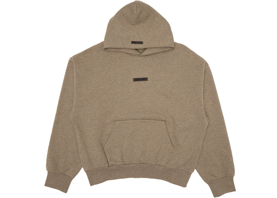 Sweat à capuche polaire classique Fear of God Essentials (AH25) Gris chiné