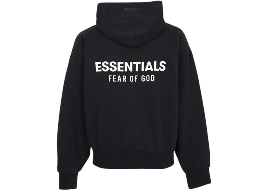 Sweat-shirt à capuche zippé classique Fear of God Essentials noir