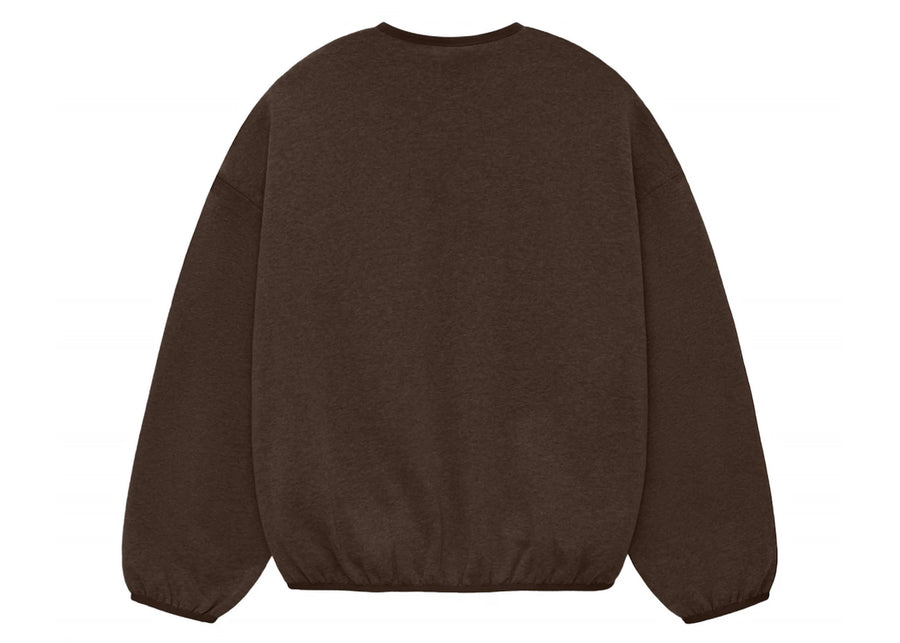 Sweat-shirt à col rond Fear of God Essentials Core Collection, couleur bois chiné