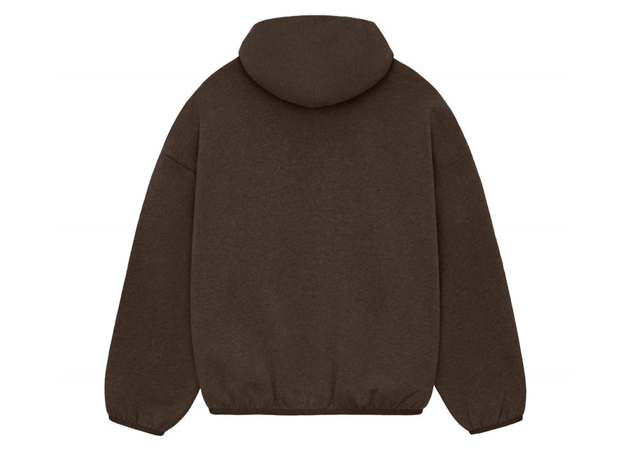 Sweat à capuche Fear of God Essentials Core Collection, couleur bois chiné