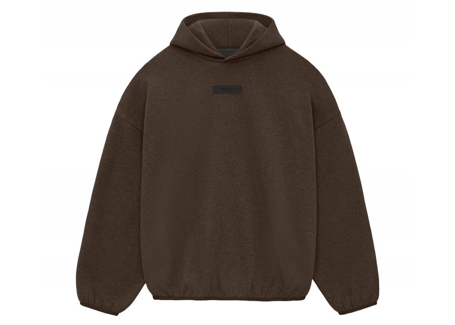 Sweat à capuche Fear of God Essentials Core Collection, couleur bois chiné