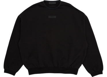 Fear of God Essentials Crewneck Sweatshirt (SS24) Jet Black