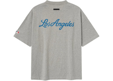 Fear of God Essentials Dodgers 90's Tee Concrete Heather
