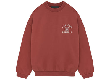 Fear of God Essentials Fleece Crewneck Crimson