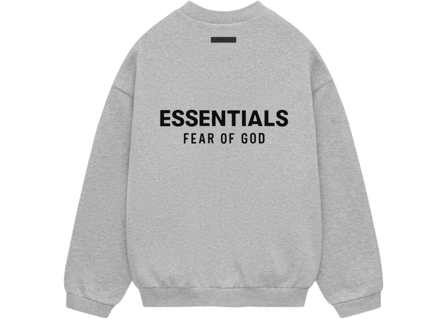 Pull en polaire Fear of God Essentials gris chiné clair