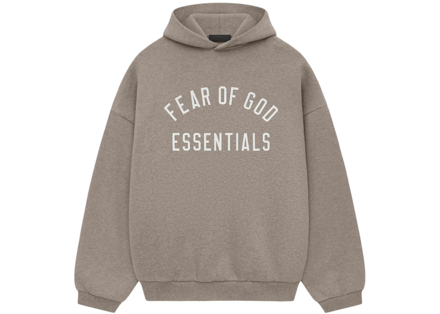 Sweat à capuche polaire Fear of God Essentials gris chiné