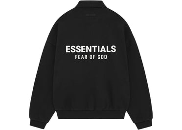 Fear of God Essentials Fleece Polo (FW24) Black