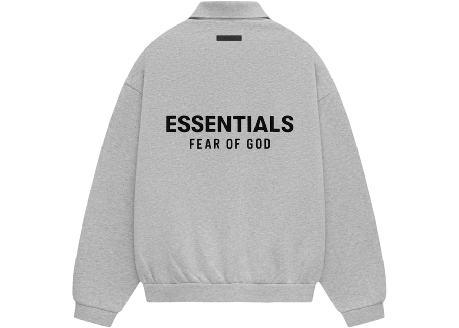 Polo polaire Fear of God Essentials, gris chiné clair
