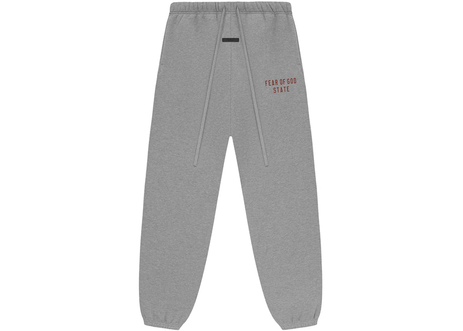 Pantalon de survêtement en polaire Fear of God Essentials, gris foncé chiné