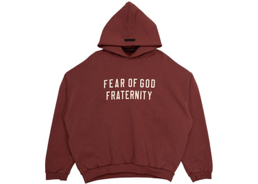 Fear of God Essentials Heavy Fleece Hoodie Crimson