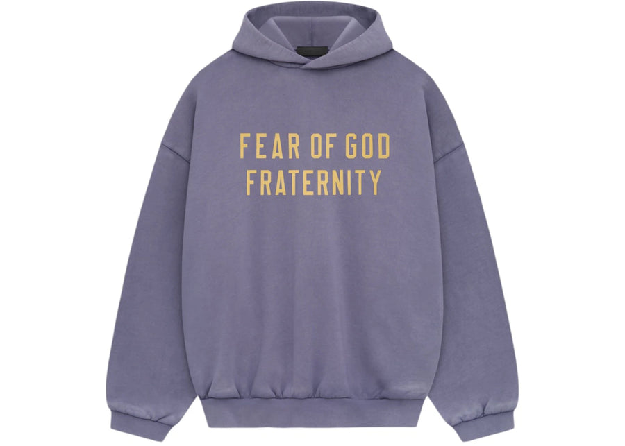 Sweat à capuche en polaire épaisse Fear of God Essentials, lavande