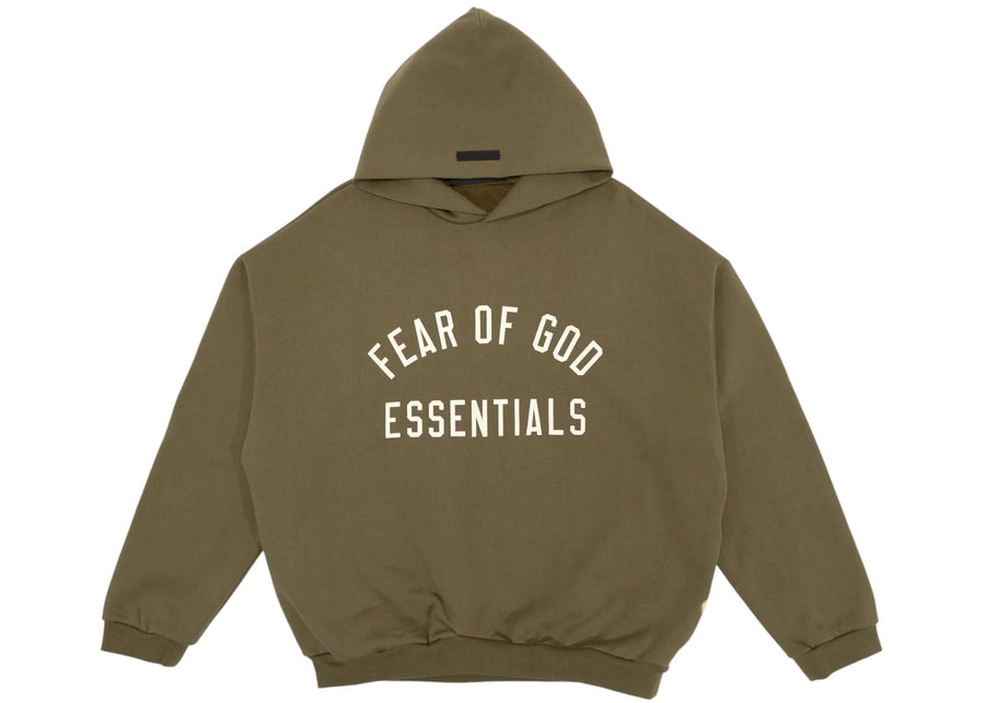 Sweat à capuche en polaire épaisse Fear of God Essentials, style militaire