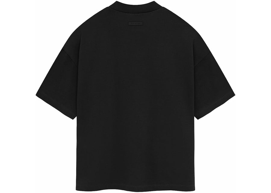 T-shirt à col rond en jersey épais Fear of God Essentials, noir de jais