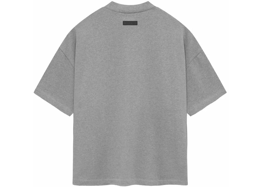 T-shirt manches courtes en jersey épais Fear of God Essentials, couleur avoine chinée foncée
