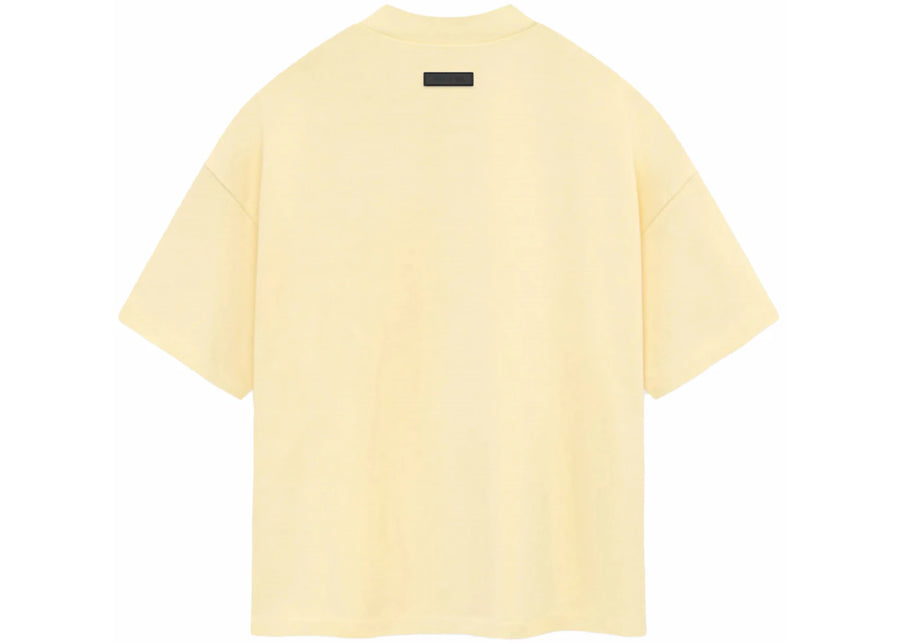 T-shirt manches courtes en jersey épais Fear of God Essentials, jaune jardin
