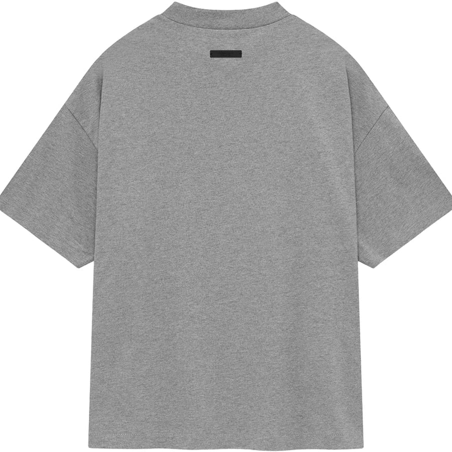T-shirt Fear of God Essentials à col rond, gris foncé chiné