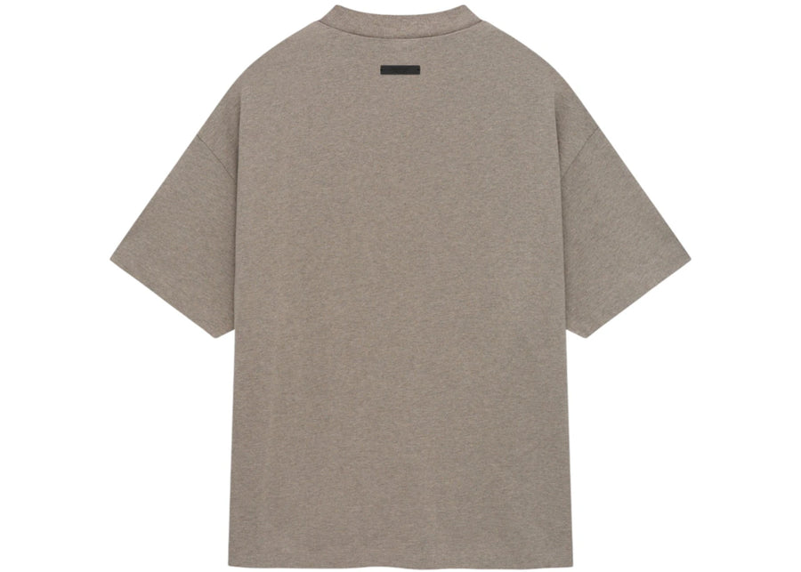 T-shirt à col rond Fear of God Essentials en jersey gris chiné