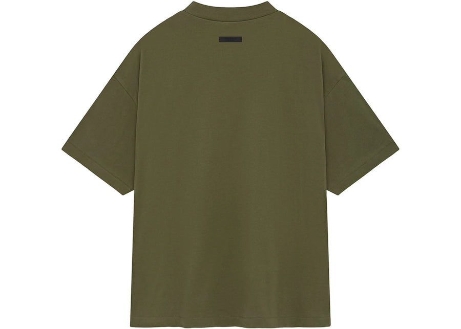T-shirt à col rond Fear of God Essentials Jersey militaire