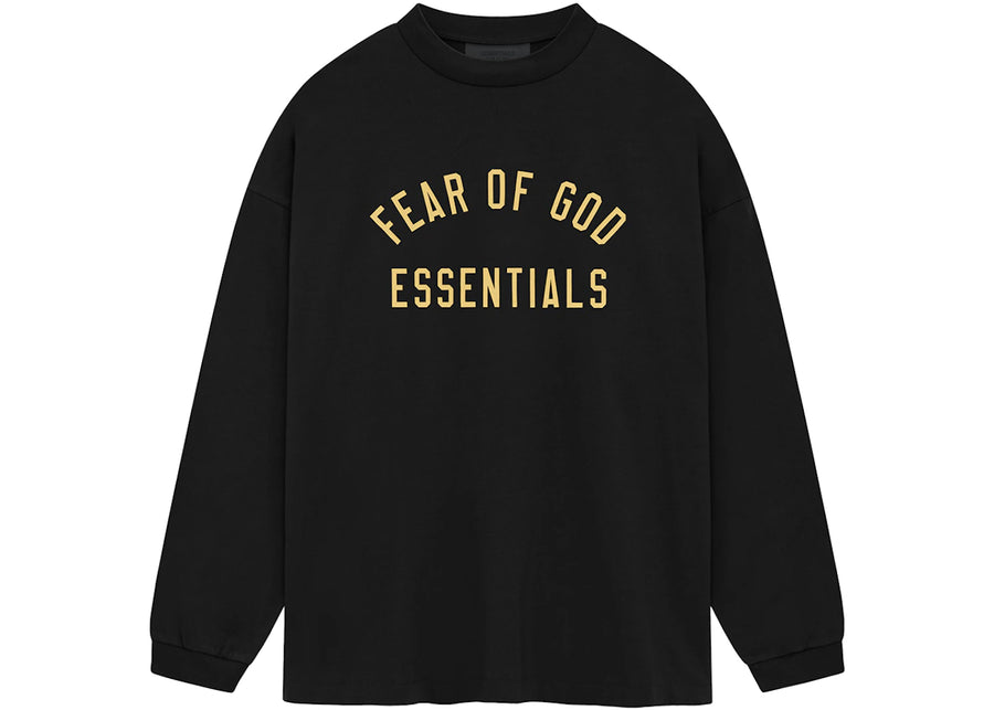T-shirt à manches longues noir Fear of God Essentials Jersey