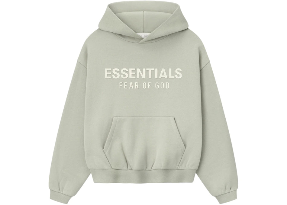 Fear of God Essentials Kids Fleece Hoodie Abbey Stone