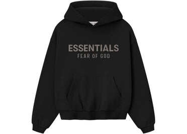 Fear of God Essentials Kids Fleece Hoodie Jet Black