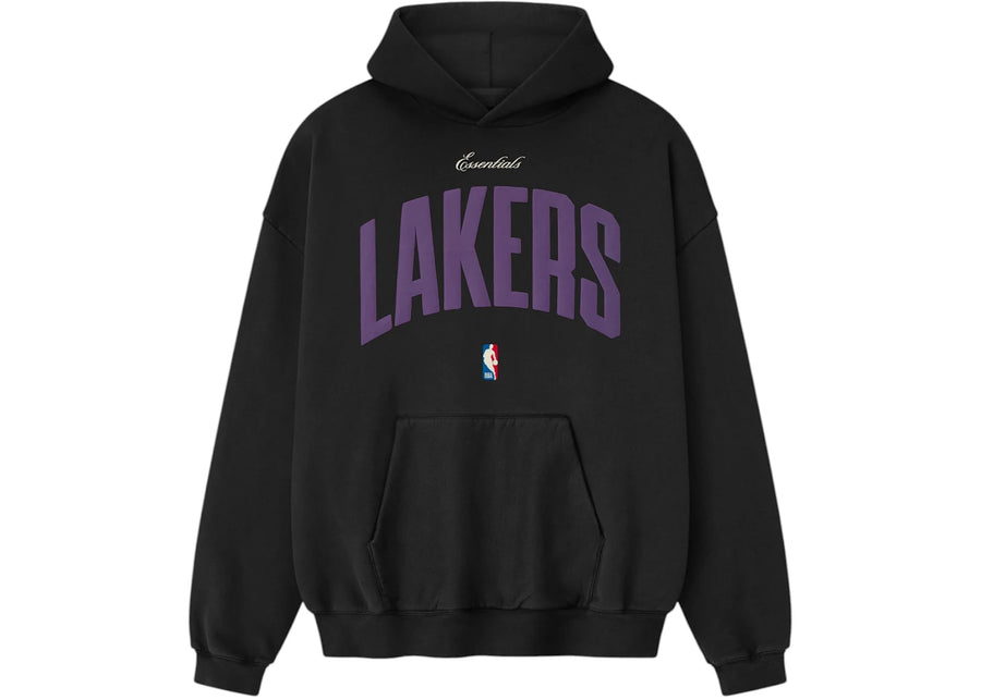 Fear of God Essentials Lakers 90s Hoodie Black