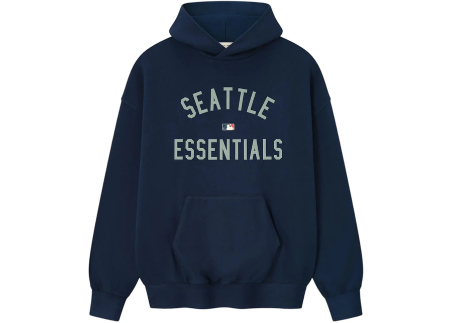 Sweat à capuche sport Fear of God Essentials Mariners, bleu marine nuit
