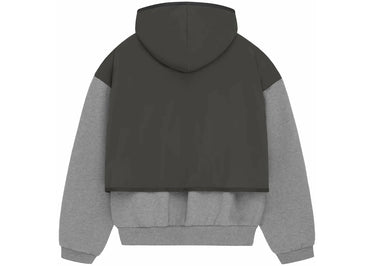Fear of God Essentials Nylon Fleece Hooded Sweater Dark Heather Oatmeal/Ink